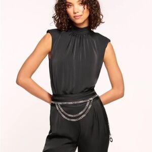 Ramy Brook Emma Sleeveless Blouse SZ XL NWT